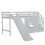 Noa and Nani Kasja Staircase Midsleeper Cabin Bed with Window & Slide in White 4