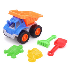 The Magic Toy Shop Sand Truck & Beach Toys Accessories Set Summer Garden Outdoor Kids Shovel Moulds