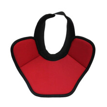 (Black Red S) Hockey Neck Guard Enveloping Padded Neck Shock Absorption Resistant Contoured