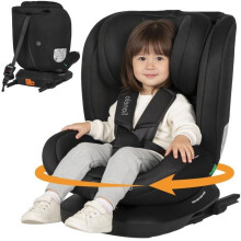 360 Autositz LIONELO Bastiaan i-Size - Drehbasis - ISOFIX - 40-150 cm - 0 bis 12 Jahre - Neigbar - Gruppe 0/1/2/3 - Schwarz