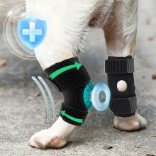 (L) Pet Leg Brace Knee Support ACL Ligament Tear Recovery Auxiliary Brace Cat Joint Dislocation Protection Black S
