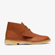 (Standard, 8 (Adults')) Desert Boot Burnt Orange Lea