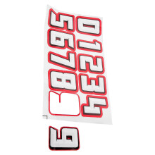 10pcs Number Helmet Stickers Football Helmet Stickers Baseball Hat Stickers Sports Helmet Decals