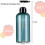 Shampoo And Conditioner Dispenser Bottles-3pcs 16.9oz/500ml Plastic Empty Refillable Pump Lotion Bottle Containers Set,blue 5