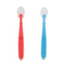 Callowesse Silicone Spoons, Red & Blue, 2 Pack