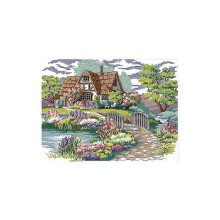 Cross Stitch Kit 11CT 21.6x16.9" Cotton DIY Embroidery Starter for Girls