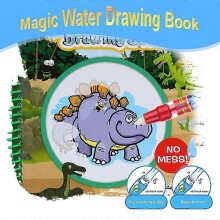 Non-toxic Magic Water Drawing Book Coloring Book Doodle with Magic Pen Dinosaur Series