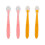 Callowesse Silicone Spoons, Pink & Orange, 4 Pack 1