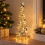 Christmas Tree Cone Light Up Pyramid Decoration Gold 60cm 1