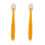 Callowesse Silicone Spoons in Orange, 2 Pack 1