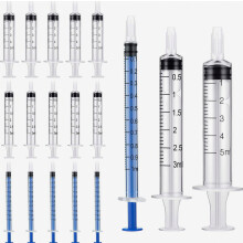 Seringues à colostrum 1 ml/3 ml/5 ml avec capuchons - Lot de 60 seringues sans aiguille compatibles