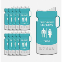 10 Pcs Urine Bags, 750ml Emergency Camping Pee Bags, Travel Outdoor Car Traffic Jam Emergency Vomit Bag Compatible Men Women Kids Children_Surprise G