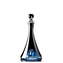 Whiskey Decanter And Glass Set - Blue iceberg transparent glass decanter Set Compatible Bourbon, Scotch or Whisky, 3 Piece_Surprise Gift