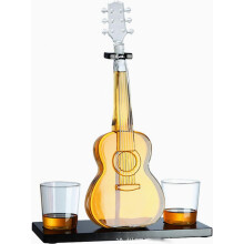 Whiskey Decanter Wine Decanter Decanter and Glasses Set-High Borosilicate Glass Decanter Guitar Awake Glass Wine Set Violin Glass Craft Decanter Set,