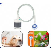 Douche de camping portable 2200 mAh, rechargeable et fournie avec sac de rangement, idéale pour le