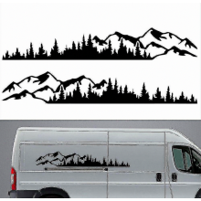 2pcs Car Sticker Mountain Compatibleest Vinyl Car Sticker Truck Window Bumper Car Door Sticker Kayak Decorative Vinyl Body Sticker_Surprise Gift