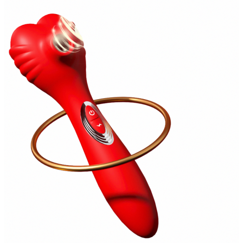 Female Sucking, Vibrating, Tapping, Massaging, Teasing, Using a Massage Stick On Both Ends_Surprise Gift