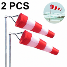 Compatible 2 Pcs Weather Vane Outdoor Hanging Rip-stop Wind Sock Rotating Windsock External Anemometer Package_Surprise Gift