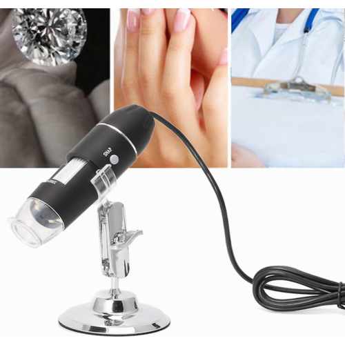 Microscope numérique portable USB 1600x avec caméra intégrée - Cadeau surprise 1