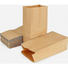 100 Uds Sac Papier Kraft, 15,5x10x30cm bolsita Kraft Alimentaire, Sac