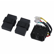 2 centraline CDI compatibili con Honda XL600 V Transalp / XRV 650 Africa Twin + 1 regolatore di tensione - Regalo a sorpresa