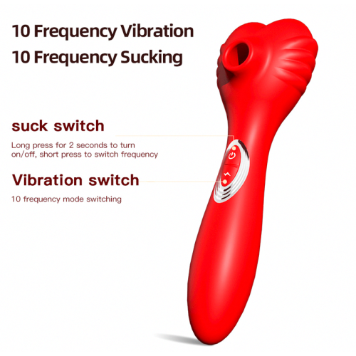 Female Sucking, Vibrating, Tapping, Massaging, Teasing, Using a Massage Stick On Both Ends_Surprise Gift 1