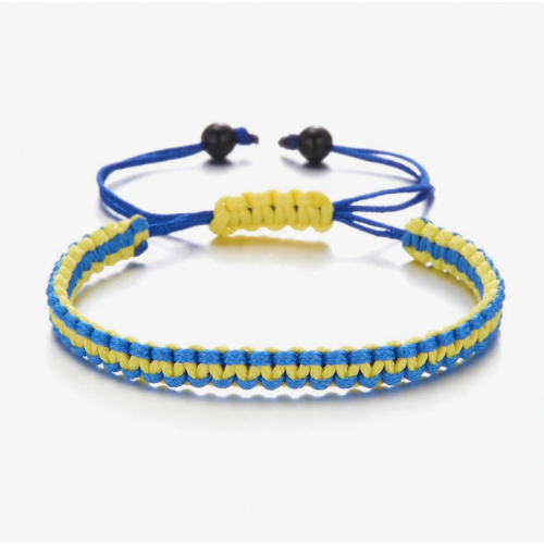 Βραχιόλια Lucky Knot με ηλιοτρόπιο, μπλε, κίτρινο 1