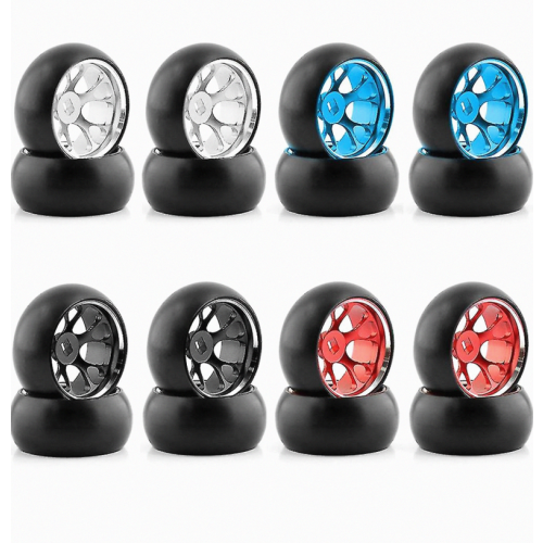 Neumáticos de plástico duro para drifting, llanta de metal compatible 2