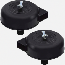 2 Pcs Compressor Filter, 16mm 3/8pt Male Thread Silent Compressor Compatible Air Compressor (black)_Surprise Gift