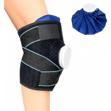 Genouillère avec poche de glace, compatible avec les blessures, orthèse de genou avec poche de glac