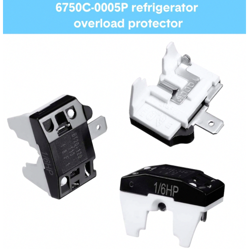 Relé de arranque PTC y protector de sobrecarga para refrigerador 6750 1