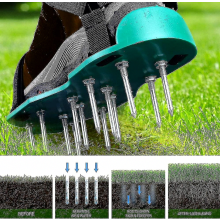 Compatible Lawn Aerator Shoes With Nails And Straps Adjustable Lawn Aerator,42mm_Surprise Gift