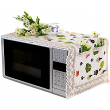Housse de four à micro-ondes antidérapante et anti-poussière, style moderne et épuré, en coton, pou
