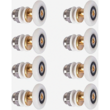 8pcs Shower Door - Roller Caster Wheel Compatible Shower Door Sliding Rollers Door Roller Compatiblement Wheel 25mm_Surprise Gift