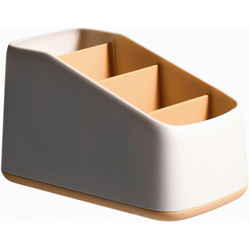 Organiseur de télécommandes à 4 compartiments, support de télécommandes, rangement compatible - Idé