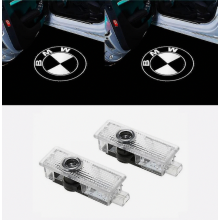 2 stuks welkomstverlichting, geschikt voor BMW, compatibel met BMW auto's, LED laserprojectie, logo, deurverlichting, aangepaste sfeerverlichting - v