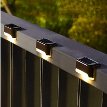 Solar terrasverlichting voor buiten, 16 stuks, waterdichte LED-zonnelampen voor trappen, treden, hekken, wegen, terrassen en paden (warm wit)_Verrass