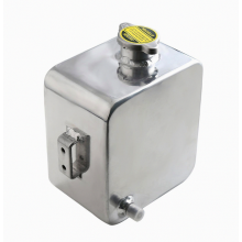 Zilverkleurige universele 2 liter aluminium waterkoelvloeistof expansietank, compatibel met autoreparatie en -onderhoud_verrassingscadeau