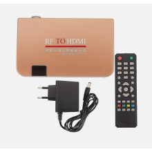 RF-zu-HDMI-Konverter für analoge und digitale TV-Boxen mit Fernbedienung (EU-Stecker) – Überraschungsgeschenk