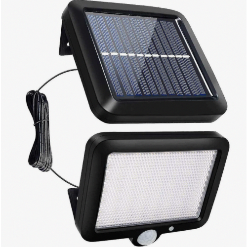 Solar Power Wall Light, Outdoor Motion Sensor Light 56 Leds Securtiy Night Light Separable Solar Panel Light_Surprise Gift