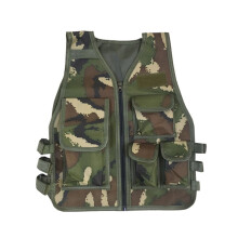 Kids Camouflage Vest, Kids Army Vest Kids Camo/black Tactical Vest Costume Nylon Cs Game Fight Vest Compatible Boys Adult(cp Camocamo S)_Surprise Gif