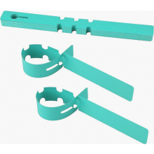 Lot de 100 étiquettes pour arbres et plantes en plastique (2 x 20 cm), à enrouler et à suspendre (v