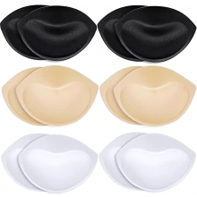 Bra Pads Inserts Breast Enhancers - Bra Pad Insert Sew In Bra Cups Compatible Women,2 Pairs Black_Surprise Gift