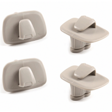 Lot de 2 crochets de toit pour voiture, compatibles avec Volvo XC40, XC60, XC90, V90 et S90 (cadeau