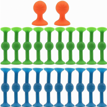 Lot de 22 fléchettes à ventouses en silicone, jeu de fléchettes à ventouses - Cadeau surprise