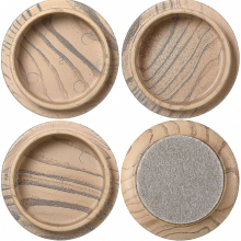 Felt Floor Cups Castors, 60mm 2.4 Inch Non Slip Floor Protector Compatible Furniture Feet, Chair Legs, Wooden, Laminate Floors,4pcs_Surprise Gift