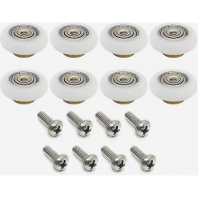 8 Pcs/set Shower Door Rollers Runners Wheels Compatiblement Part Bathroom Glass Door Runner Sliding Shower Door Roller Wheel_Surprise Gift