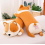60cm χαριτωμένο σκυλί corgi γιγάντιο βελούδινο με 4