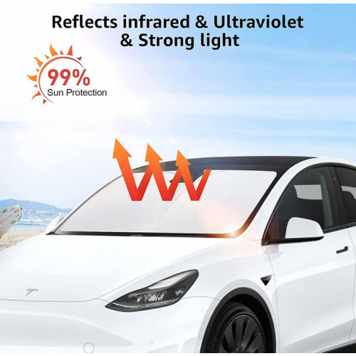 Tesla Model Y Model 3 Παρμπρίζ Σκίαστρο Πτυσσόμεν 2
