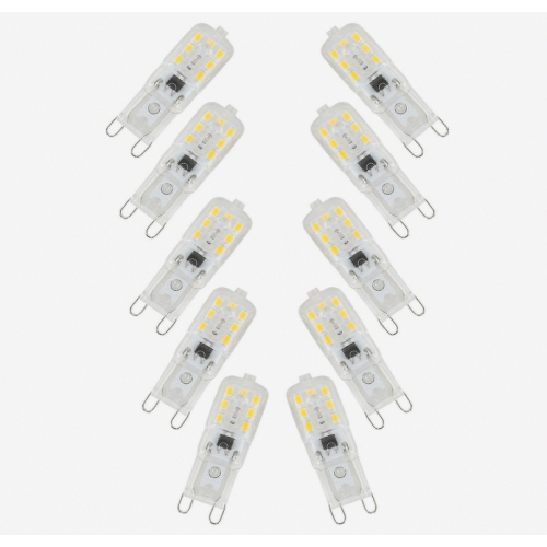 10 Λαμπτήρες LED G9 5w Συμβατοί με Λάμπες Φωτισμο 2
